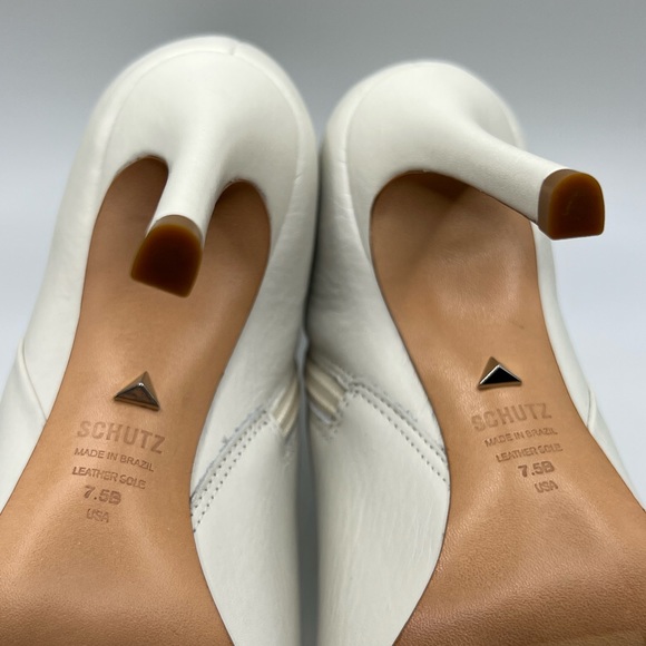 Schutz white ankle booties size 7.5 - Picture 7 of 10